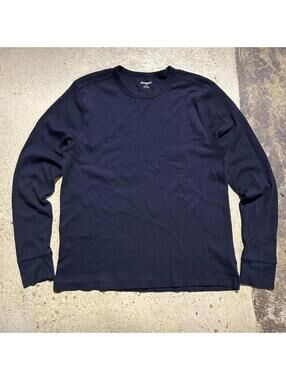 Vintage Y2K old navy navy blue longsleeve waffle knit shirt
